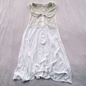 Urban Outfitters Pins Needles Peter Pan Lace Tank